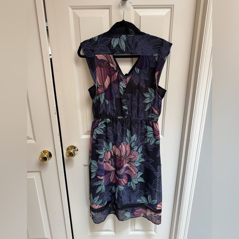 Maeve Bretin Floral Bow Tie Midi Dress - Picture 7 of 7